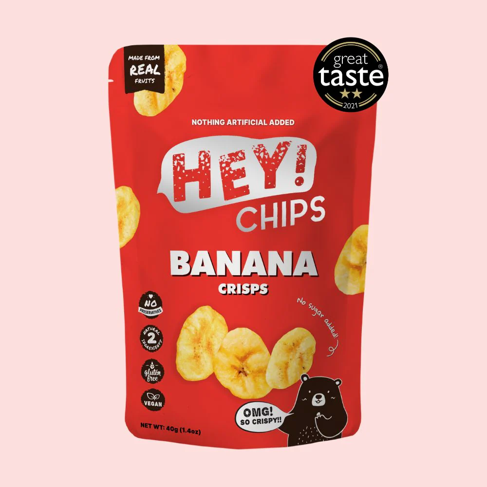 Hey! Chips Banana Crisps Regular 40g