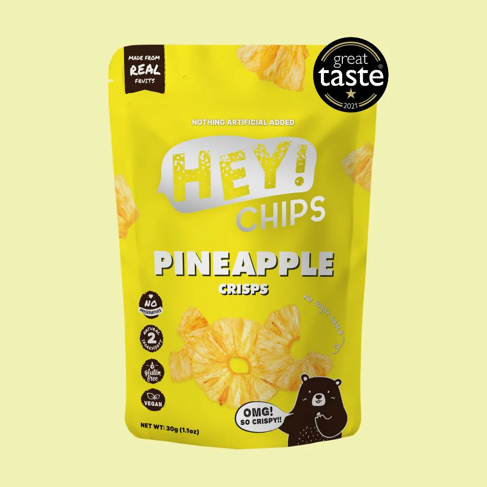 Hey! Chips Pineapple Crisps Regular 30g