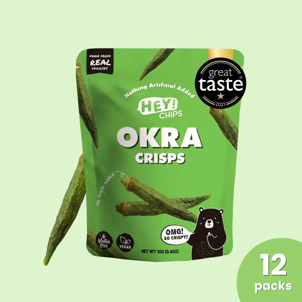 Hey! Chips Okra Crisps Mini 10g