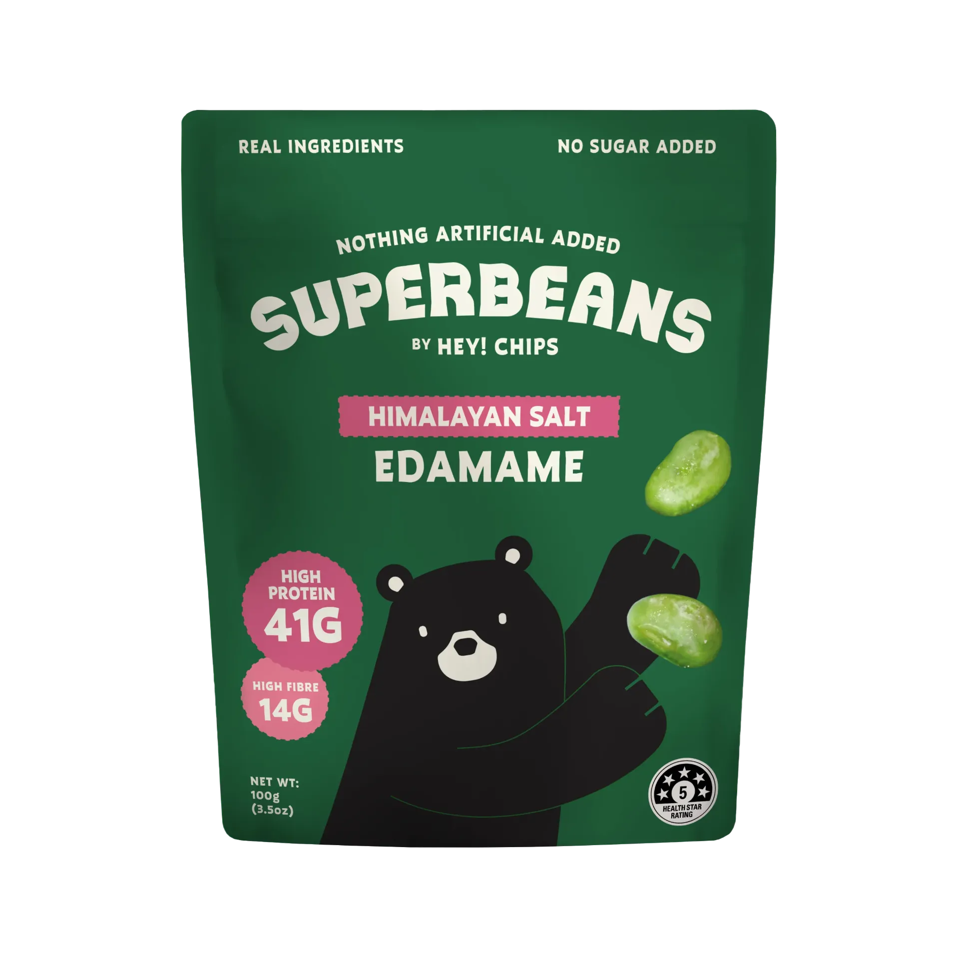 Superbeans Edamame Himalayan Salt Regular (100g)
